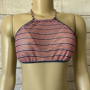 Luli Fama Bikini Top Multicolor Halter Size XS